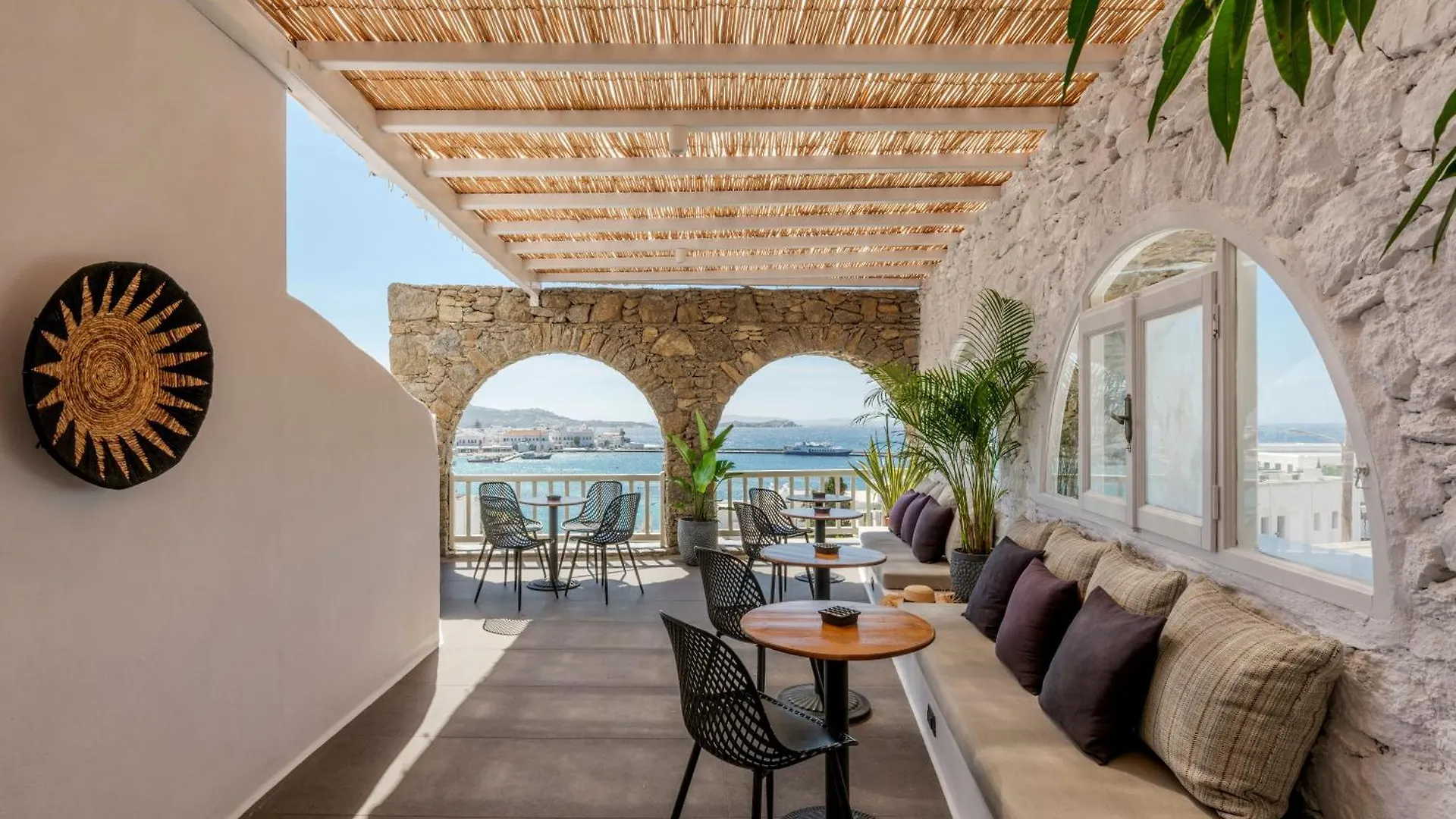 Frühstückspension Yalos Hotel Sunset View Mykonos Town Private Rooms Griechenland