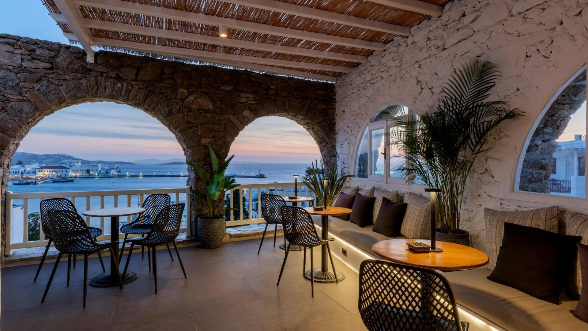 Yalos Hotel Sunset View Mykonos Town Private Rooms Griechenland