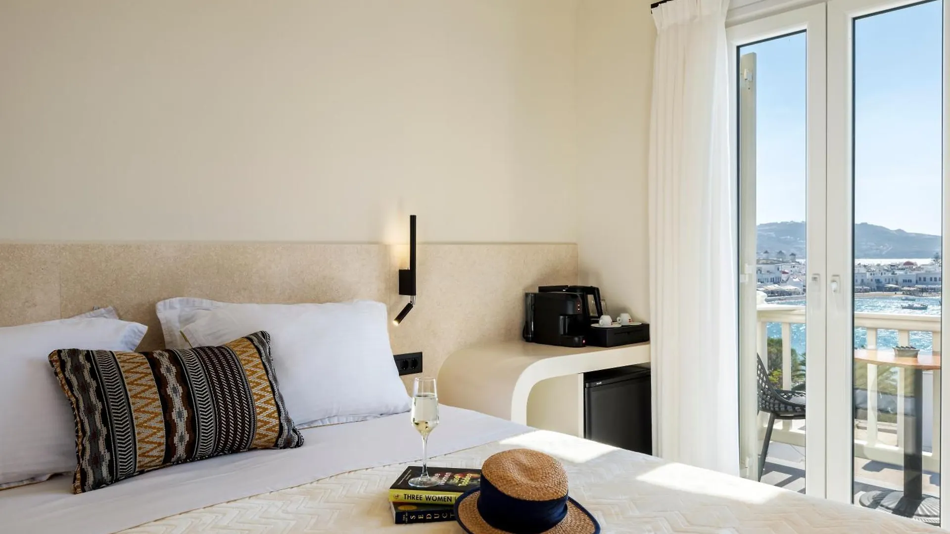 Yalos Hotel Sunset View Mykonos Town Private Rooms